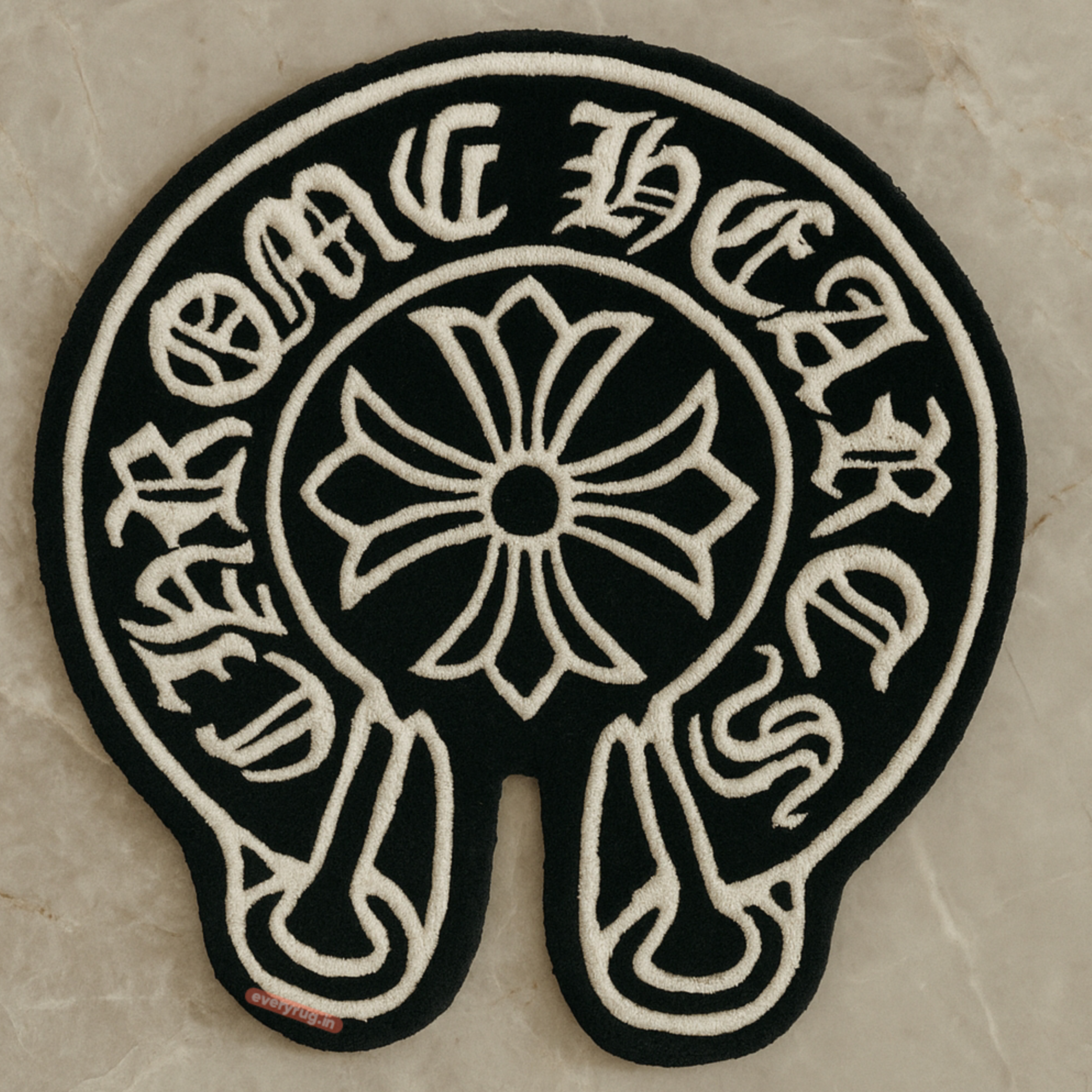 Chrome Heart Tapete Handtufted Rug get 60% Off